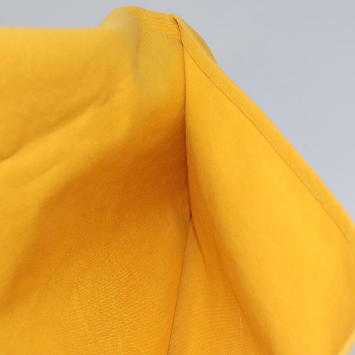 Hermes Vintage Clutch Canvas, YELLOW, CANVAS, Clutche & pouche