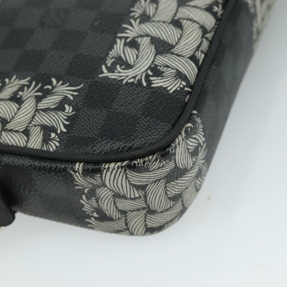 Louis Vuitton Pochette Volga Limited Edition Nemeth Damier Graphite, BLACK, CANVAS, Clutche & pouche
