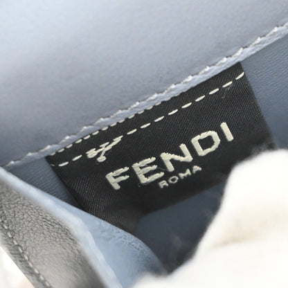 Fendi Peekaboo Wallet Leather, Blue, Leather, Wallet