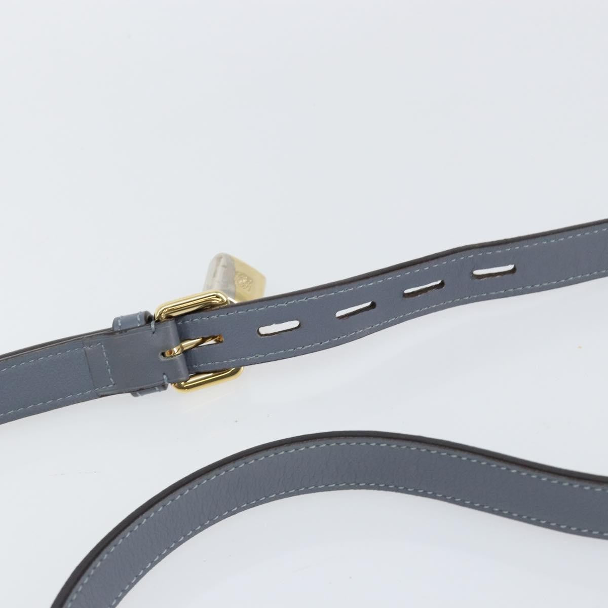 Loewe Anagram Shoulder Bag Leather, BLUE, LEATHER, Shoulder bag