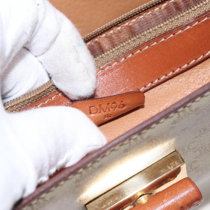 Celine Vintage Convertible Top Handle Bag Macadam Coated Canvas, BEIGE, CANVAS, Handbag