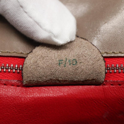 Celine Shoulder Bag Leather, BROWN, LEATHER, Shoulder bag