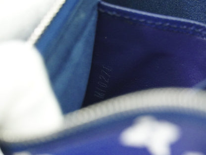 Louis Vuitton Double Zip Pochette Limited Edition Escale Monogram Giant, BLUE, CANVAS, Shoulder bag