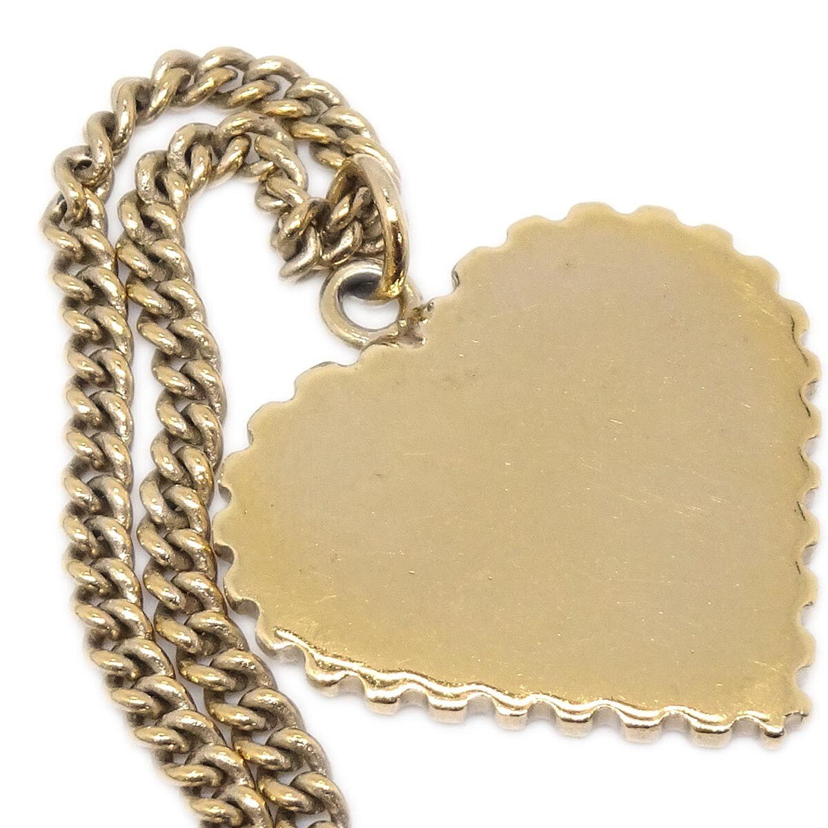Chanel CC Heart Pendant Metal  with Crystals, GOLD, GOLD_PLATED, Pendant & Charms