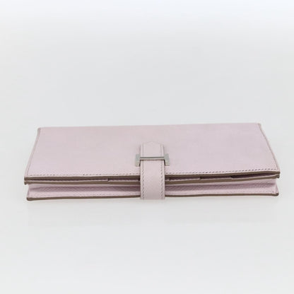 Hermes Bearn Wallet Epsom, PINK, LEATHER, Wallets
