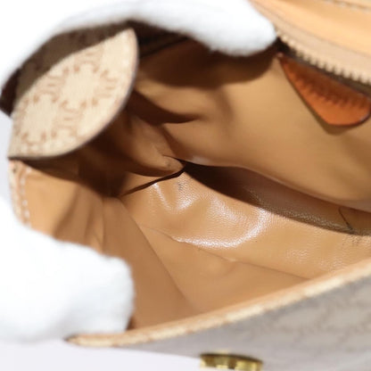 Celine Vintage Macadam Shoulder Bag Canvas, BEIGE, CANVAS, Shoulder bag