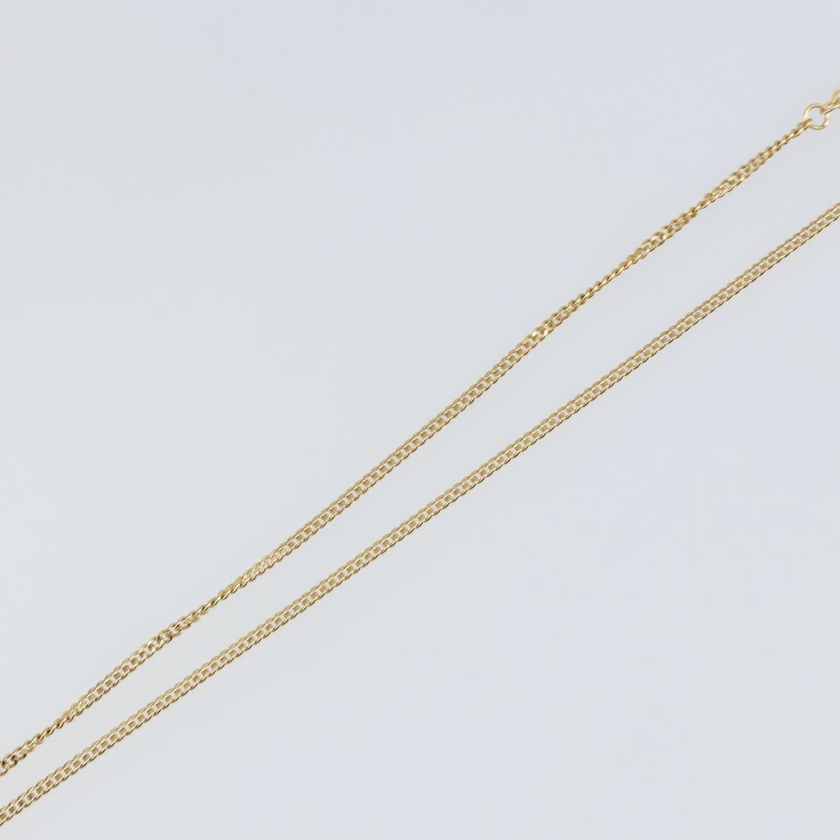 Christian Dior CD Pendant Necklace Metal and Crystals, GOLD, METAL, Necklace