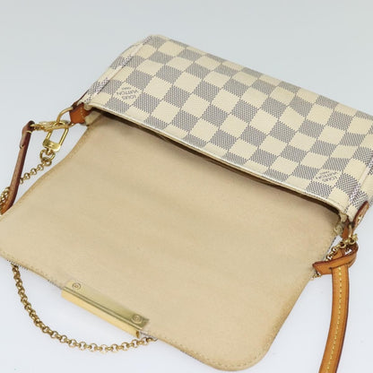 Louis Vuitton Favorite Handbag Damier, WHITE, CANVAS, Handbag