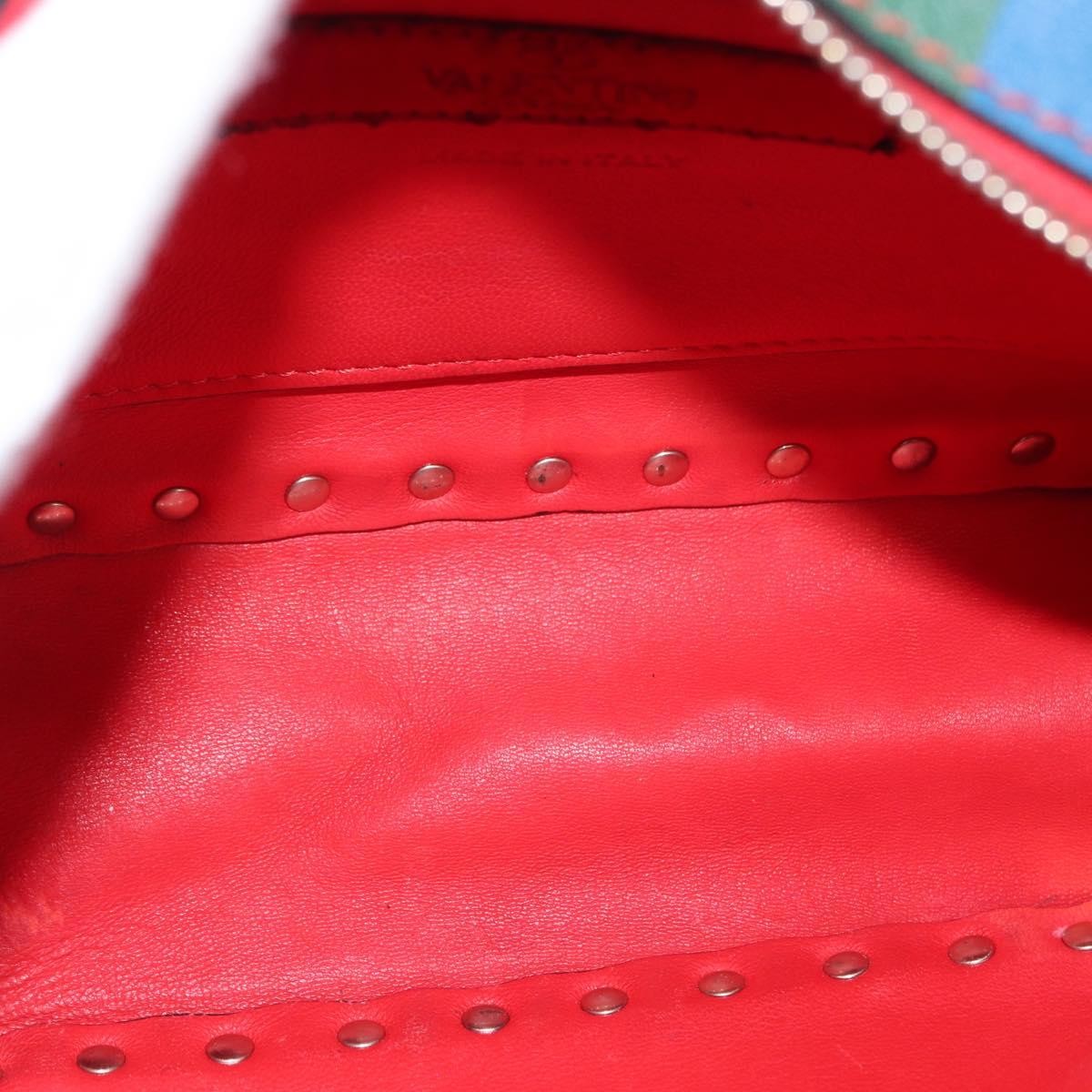 Valentino Garavani Rockstud 1973 Camera Crossbody Bag Striped Leather, GOLD, LEATHER, Shoulder bag