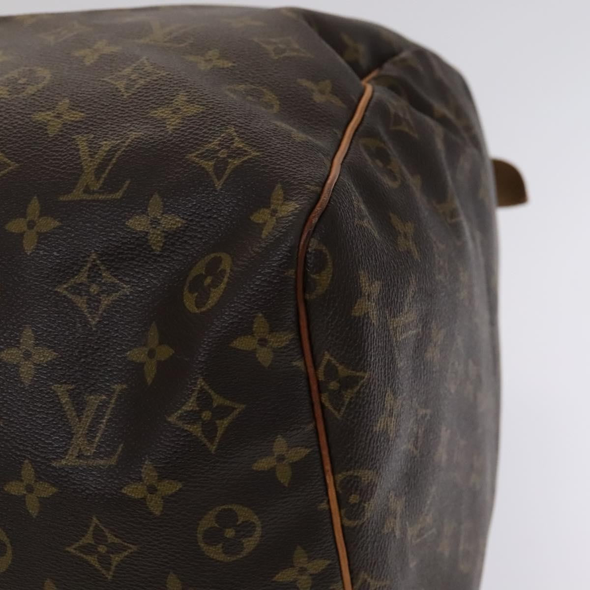 Louis Vuitton Keepall Bag Monogram Canvas, BROWN, CANVAS, Travel bag