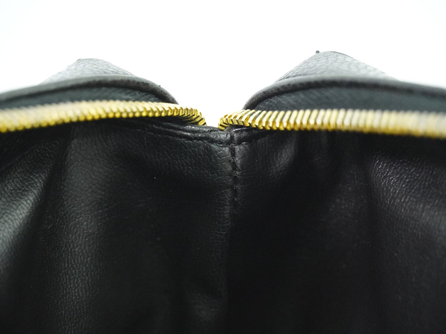 Chanel Vintage Front Pocket Tote Caviar, BLACK, LEATHER, Tote bag