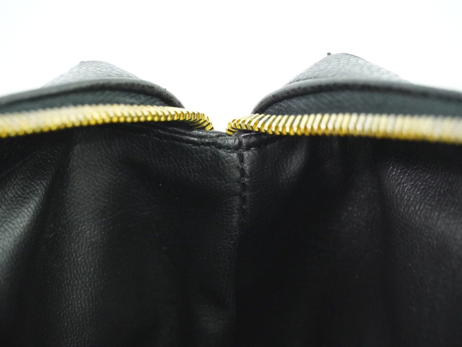 Chanel Vintage Front Pocket Tote Caviar, BLACK, LEATHER, Tote bag