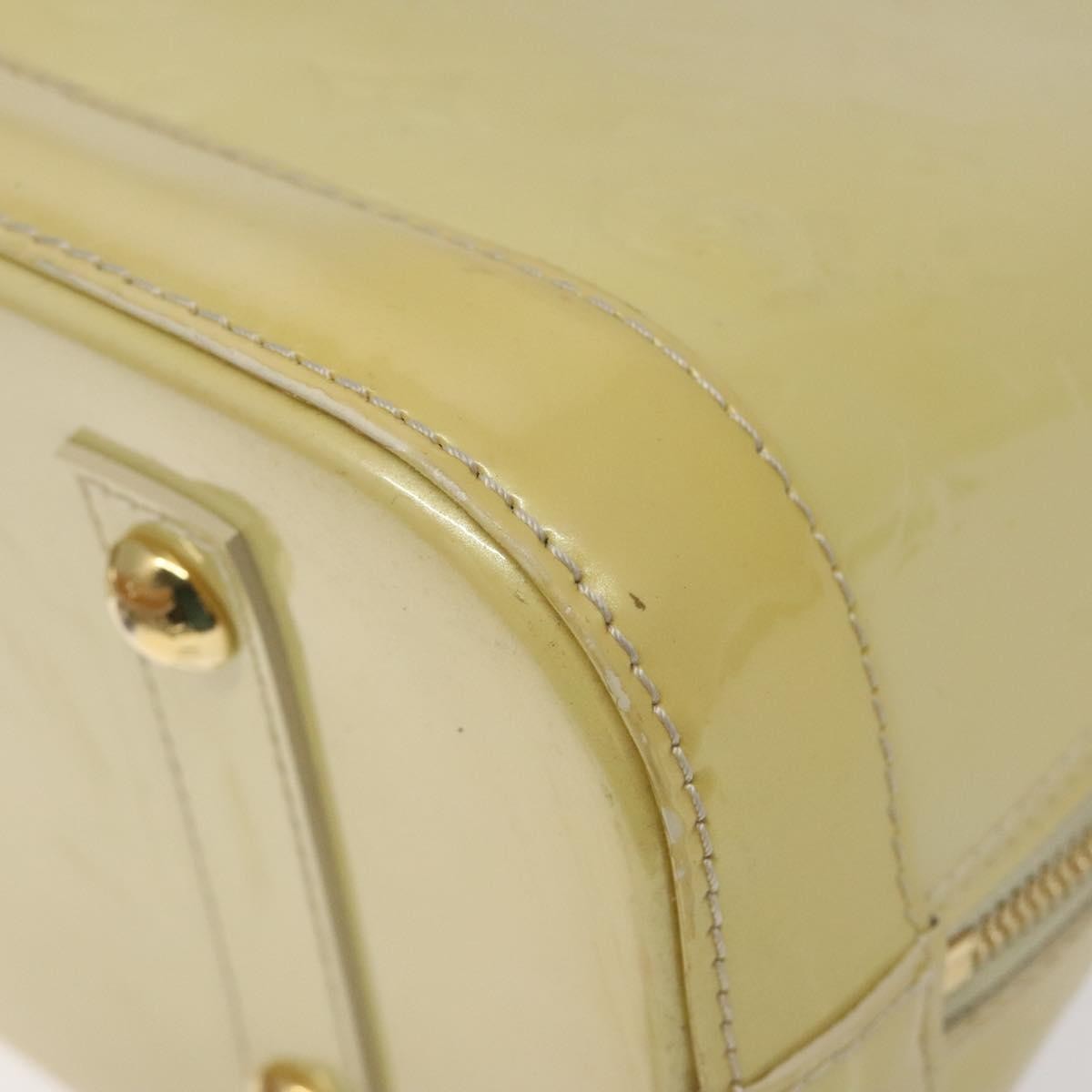 Louis Vuitton Alma Handbag Monogram Vernis, BEIGE, PATENT_LEATHER, Handbag