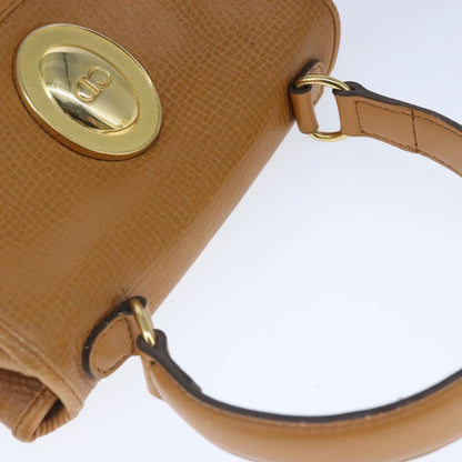 Christian Dior Vintage CD Handbag Leather, BROWN, LEATHER, Handbag