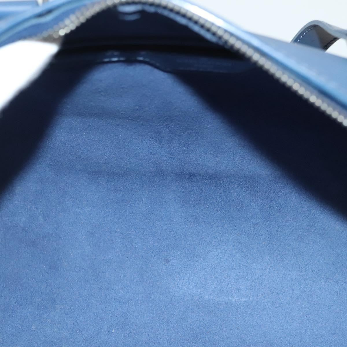 Louis Vuitton Soufflot Handbag Epi Leather, BLUE, LEATHER, Handbag