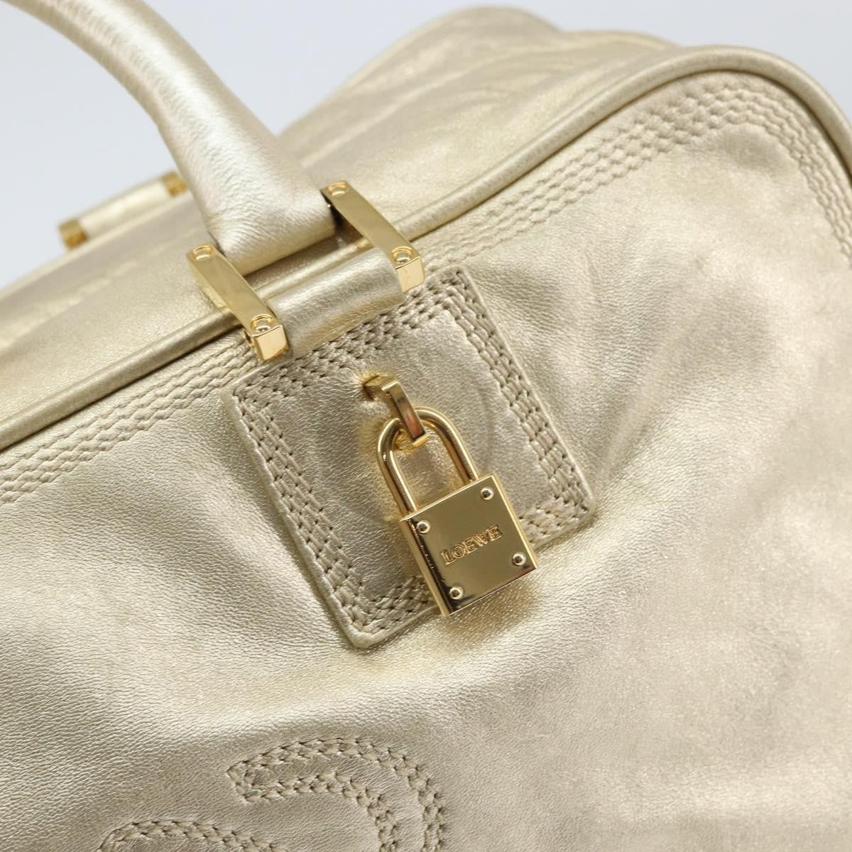 Loewe Amazona Bag Leather, GOLD, LEATHER, Handbag