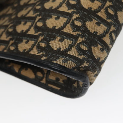 Christian Dior Vintage Trotter Shoulder Bag Canvas, NAVY, CANVAS, Shoulder bag