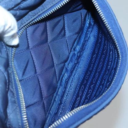 Prada Front Pocket Camera Bag Quilted Tessuto, BLUE, NYLON, Shoulder bag