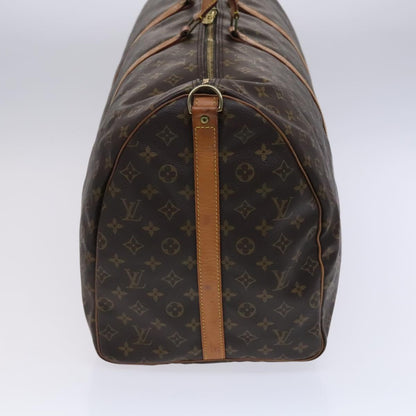 Louis Vuitton Keepall Bandouliere Bag Monogram Canvas, BROWN, CANVAS, Travel bag