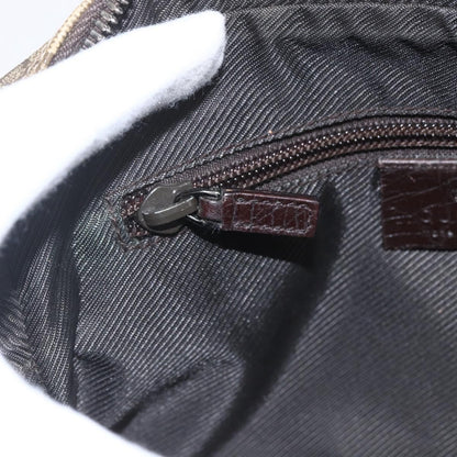 Gucci Wristlet Clutch GG Coated Canvas, BEIGE, CANVAS, Clutche & pouche