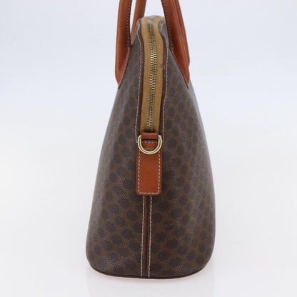 Celine Vintage Macadam Handbag Canvas, BROWN, CANVAS, Handbag