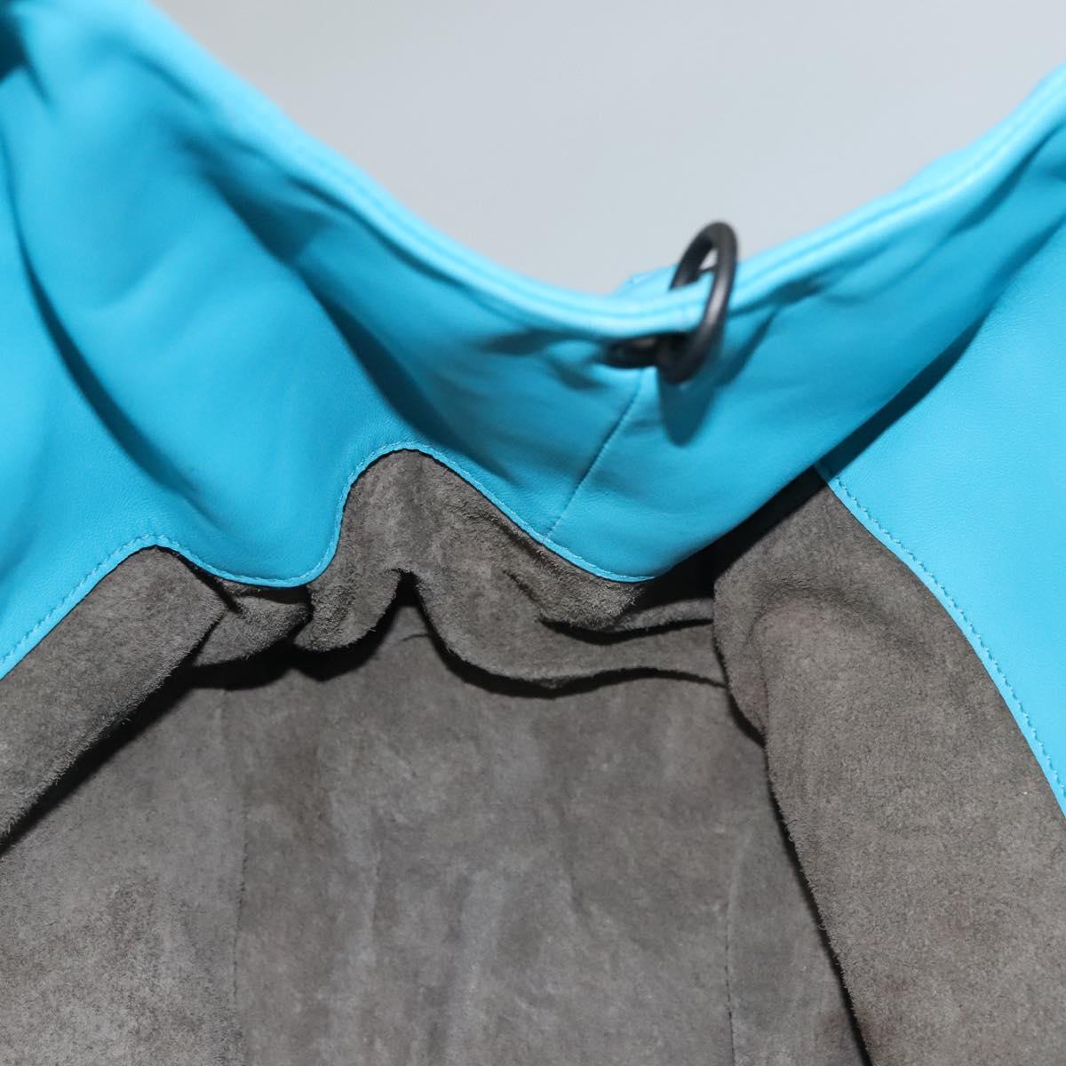 Bottega Veneta Campana Hobo Intrecciato Nappa, BLUE, LEATHER, Handbag