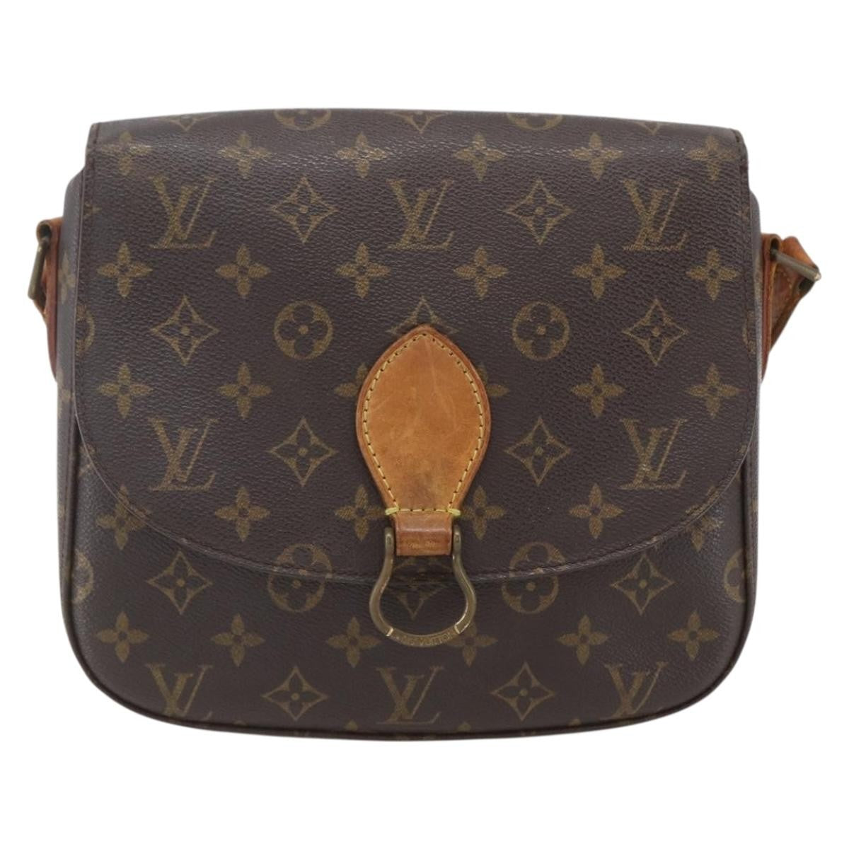 Louis Vuitton Saint Cloud Handbag Monogram Canvas, BROWN, CANVAS, Shoulder bag