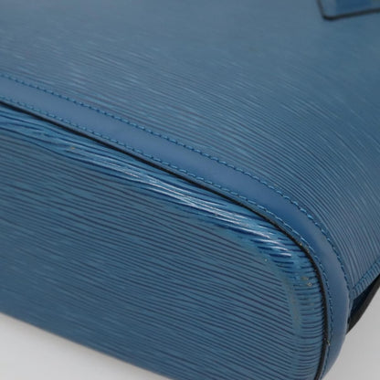 Louis Vuitton Lussac Handbag Epi Leather, BLUE, LEATHER, Shoulder bag