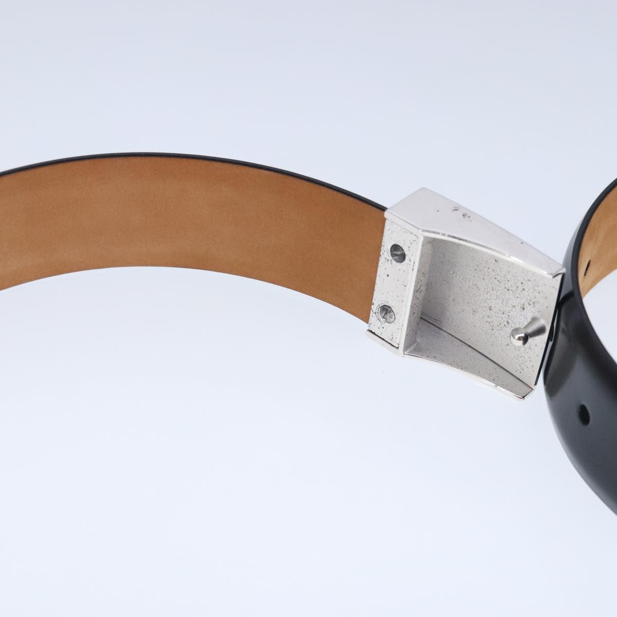 Louis Vuitton Carre Belt Leather, Black, Leather, Belt