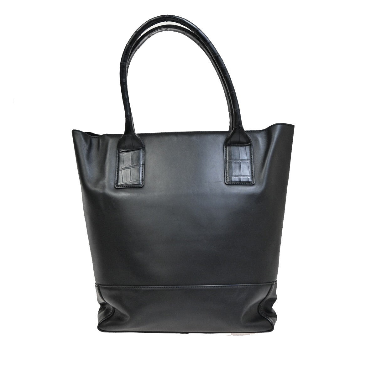 Bottega Veneta Cabat Tote Intrecciato Leather, BLACK, LEATHER, Tote bag