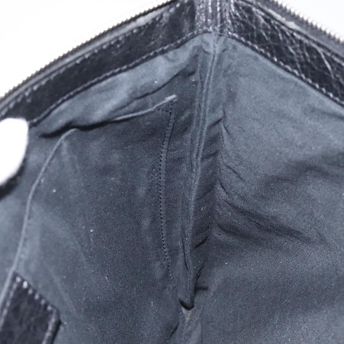 Balenciaga Classic City Clip Pouch Leather, BLACK, LEATHER, Clutche & pouche