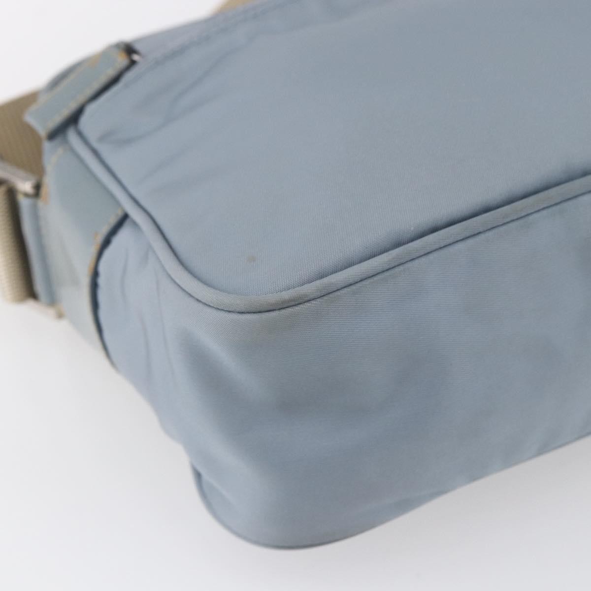 Prada Front Pocket Camera Bag Tessuto, BLUE, NYLON, Shoulder bag