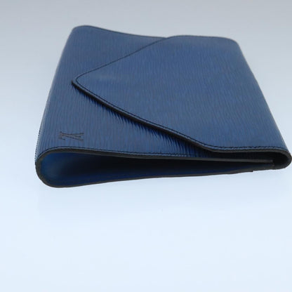 Louis Vuitton Art Deco Clutch Epi Leather, BLUE, LEATHER, Clutche & pouche