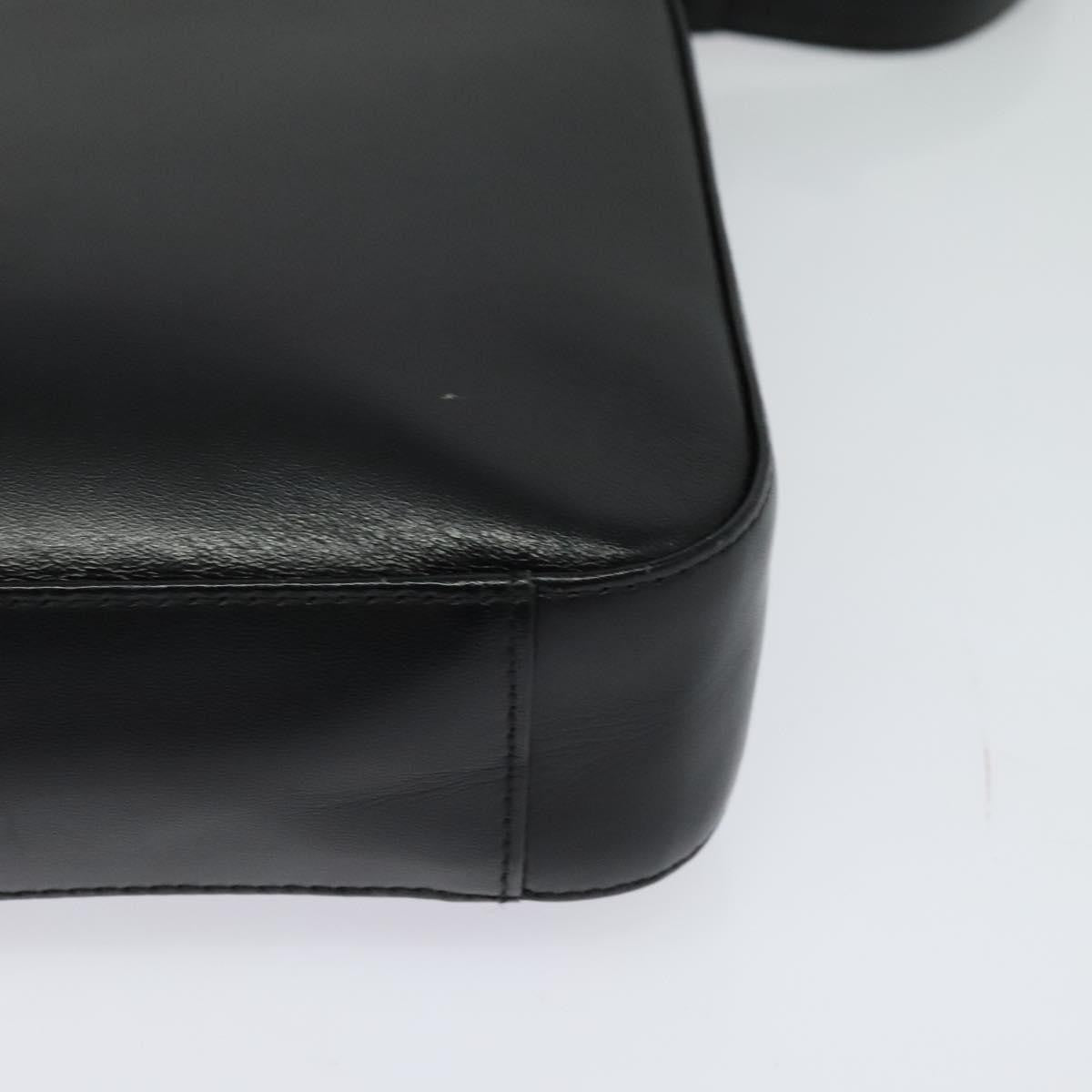 Burberry Front Pocket Flap Messenger Leather with Vintage Check Canvas, BLACK, LEATHER, Crossbody bag