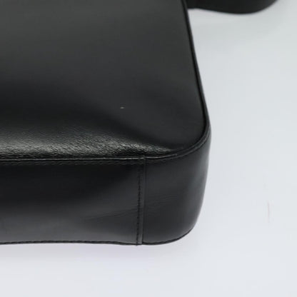 Burberry Front Pocket Flap Messenger Leather with Vintage Check Canvas, BLACK, LEATHER, Crossbody bag