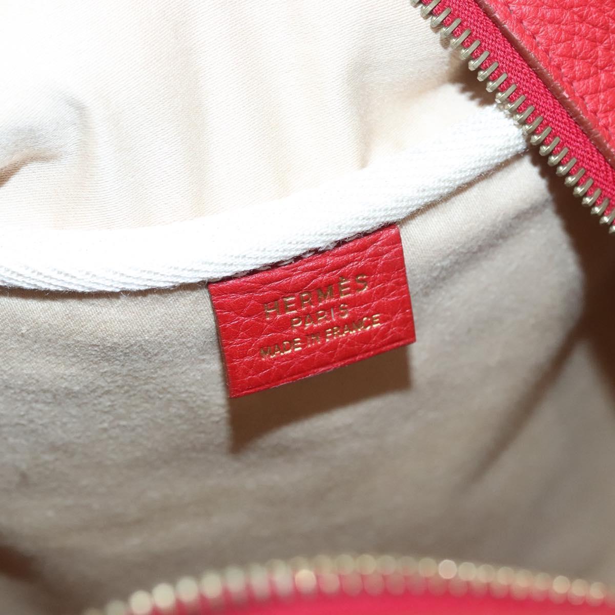 Hermes Victoria Messenger Bag Toile with Leather, BEIGE, CANVAS, Crossbody bag