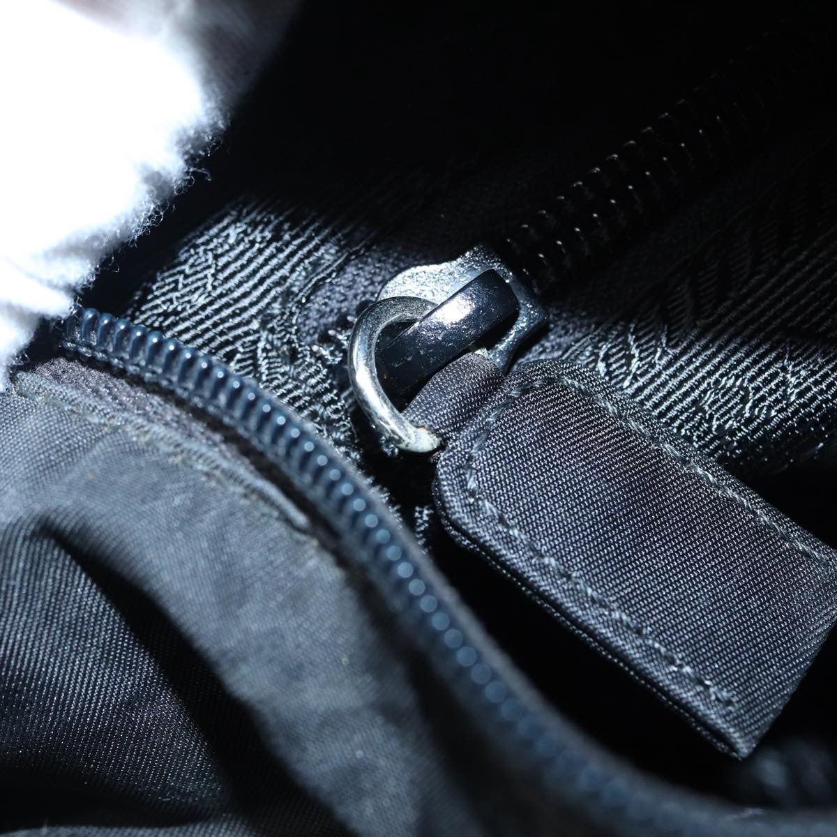 Prada Vintage Handbag Tessuto, BLACK, NYLON, Handbag