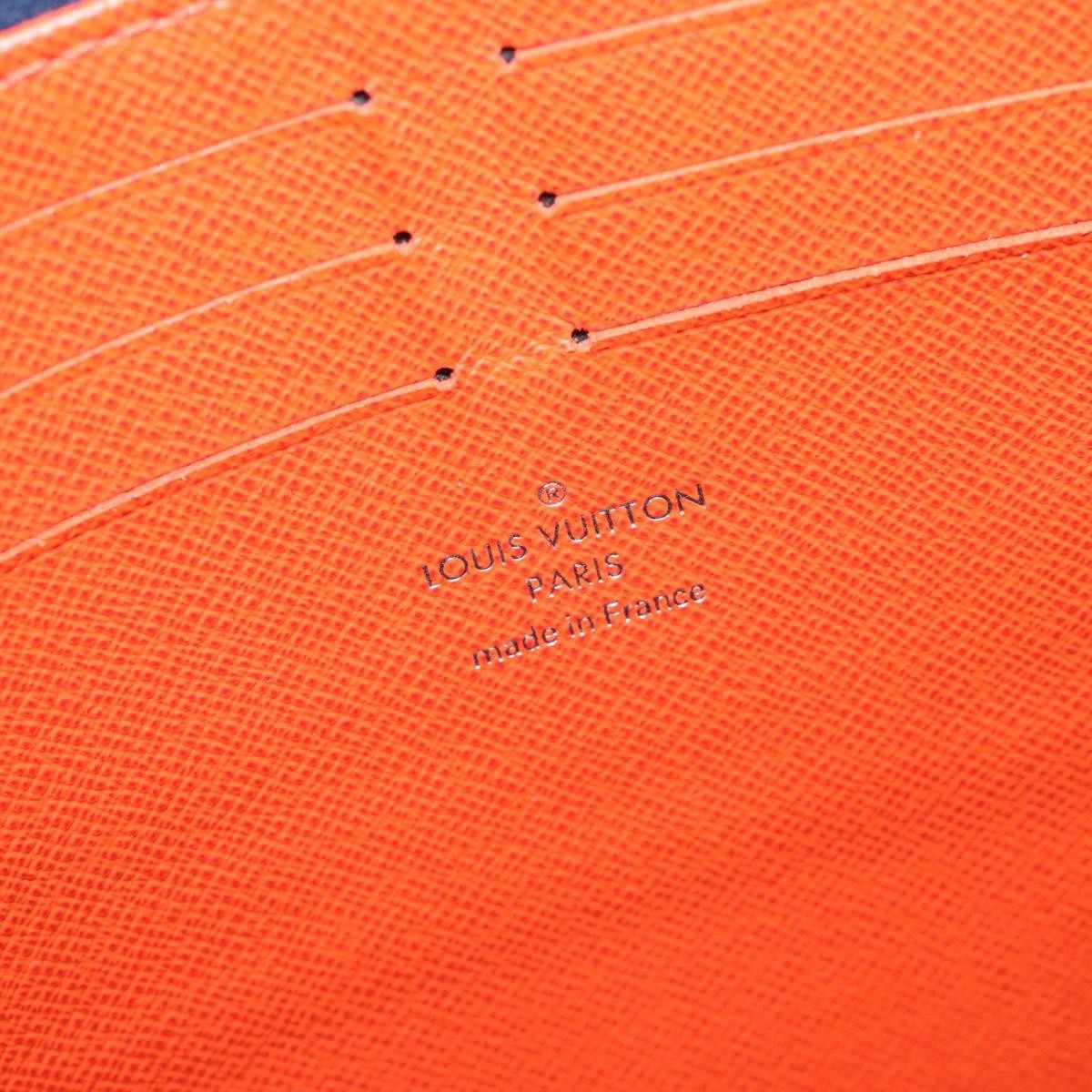 Louis Vuitton Pochette Voyage Epi Leather with Damier Graphite, BLUE, LEATHER, Clutche & pouche