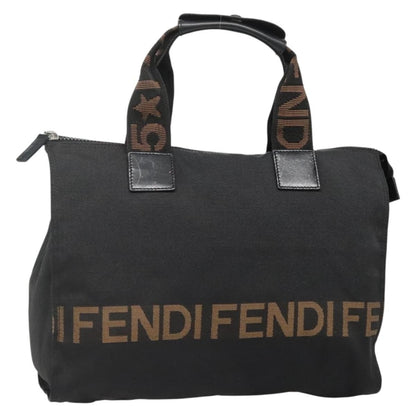 Fendi Vintage Convertible Logo Weekender Nylon, BLACK, CANVAS, Handbag