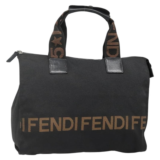 Fendi Vintage Convertible Logo Weekender Nylon, BLACK, CANVAS, Handbag