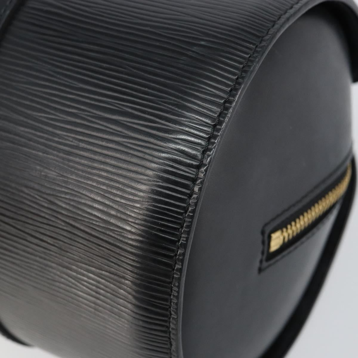 Louis Vuitton Soufflot Handbag Epi Leather, BLACK, LEATHER, Handbag