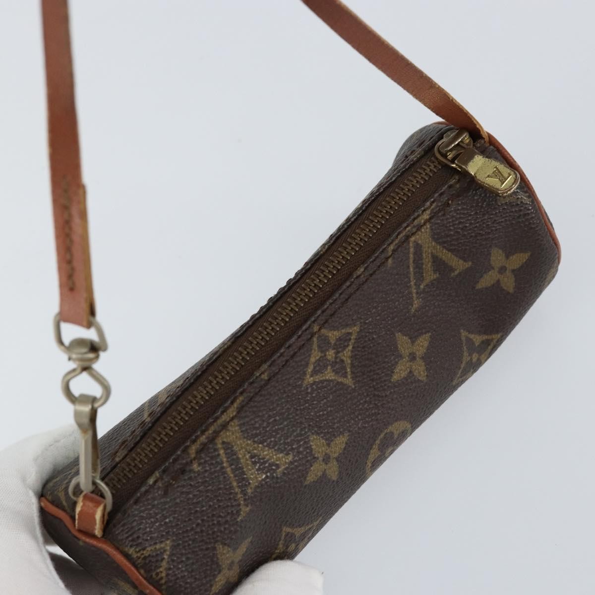 Louis Vuitton Papillon Pochette Monogram Canvas, BROWN, CANVAS, Clutche & pouche