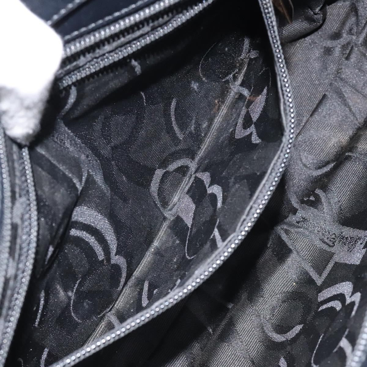 Salvatore Ferragamo Shoulder Bag Canvas, BLACK, CANVAS, Shoulder bag