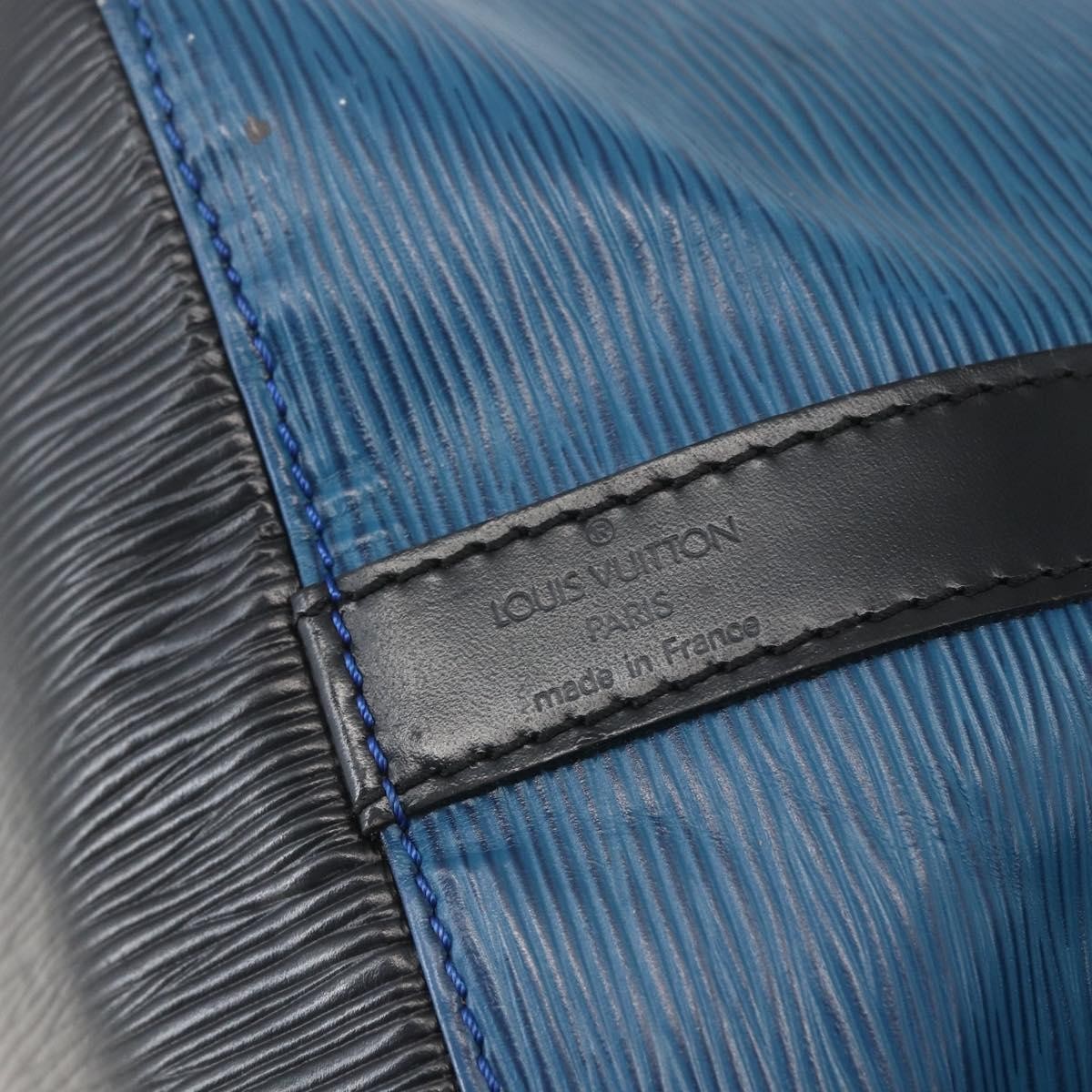 Louis Vuitton Bicolor Petit Noe Handbag Epi Leather, BLUE, LEATHER, Shoulder bag