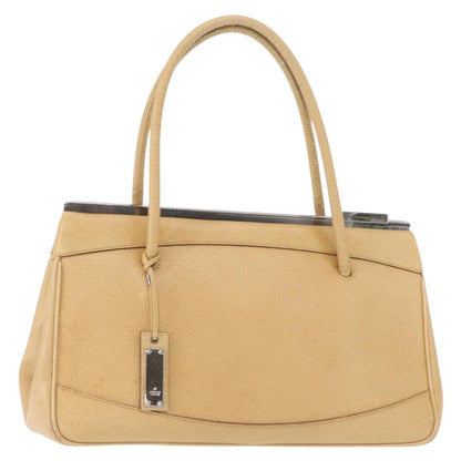 Gucci Vintage Handbag Leather, BEIGE, LEATHER, Handbag