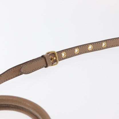 Miu Miu Madras Convertible Lock Tote Leather, BEIGE, LEATHER, Handbag