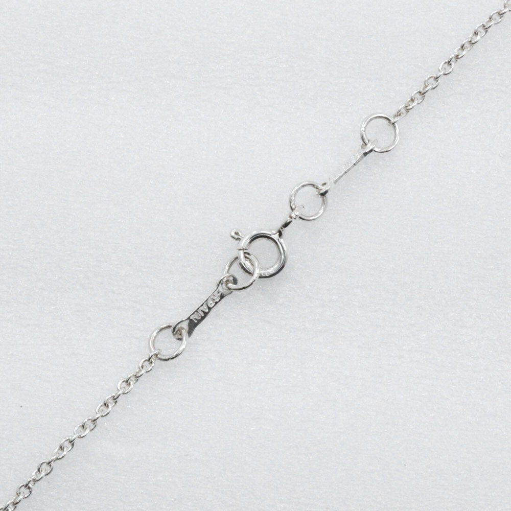 Tiffany & Co. Elsa Peretti Open Heart Pendant Necklace Sterling Silver, SILVER, SILVER, Necklace