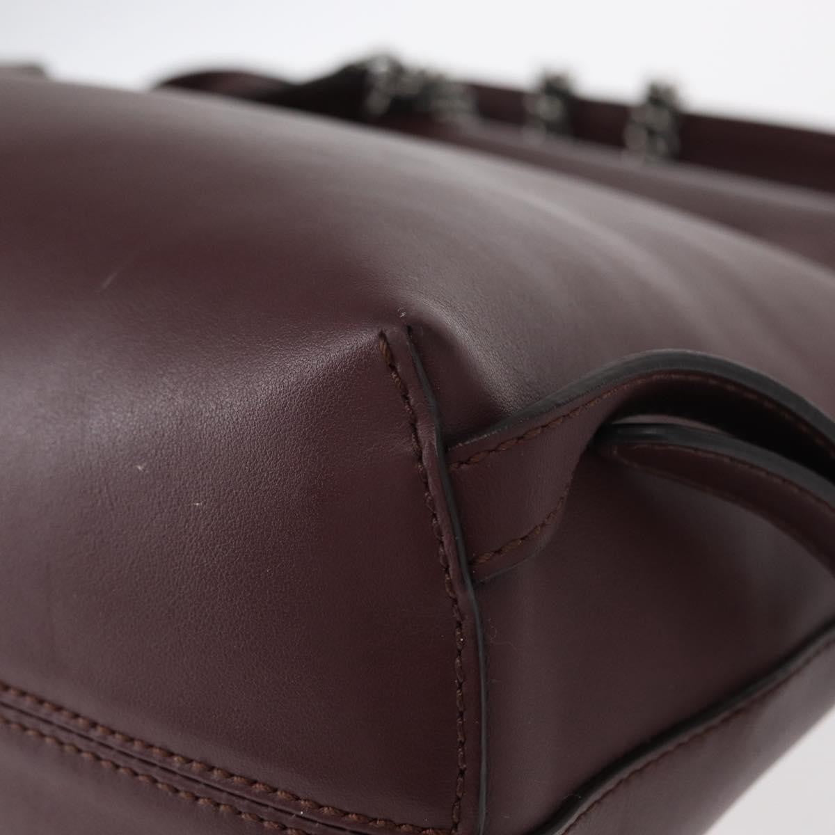 Fendi Back to School Backpack Leather, BURGUNDY, LEATHER, Backpack