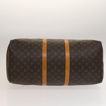 Louis Vuitton Keepall Bag Monogram Canvas, BROWN, CANVAS, Travel bag