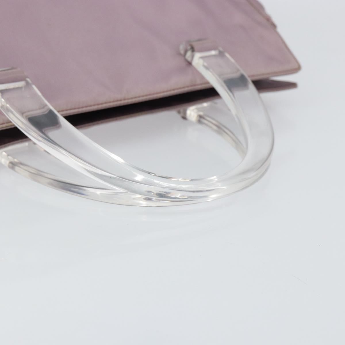 Prada Resin Handle Tote Tessuto, PURPLE, NYLON, Tote bag